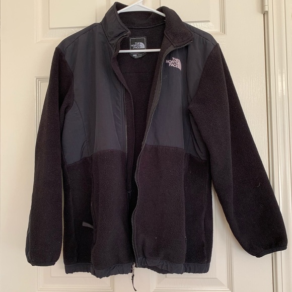 Black North Face fleece Girls’ XL Denali Jacket - Picture 6 of 7